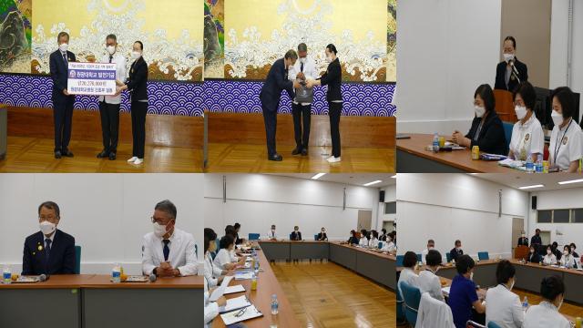 21.10.25 원광대학교총장과 수간호사들의  만남의 시간 관련사진
